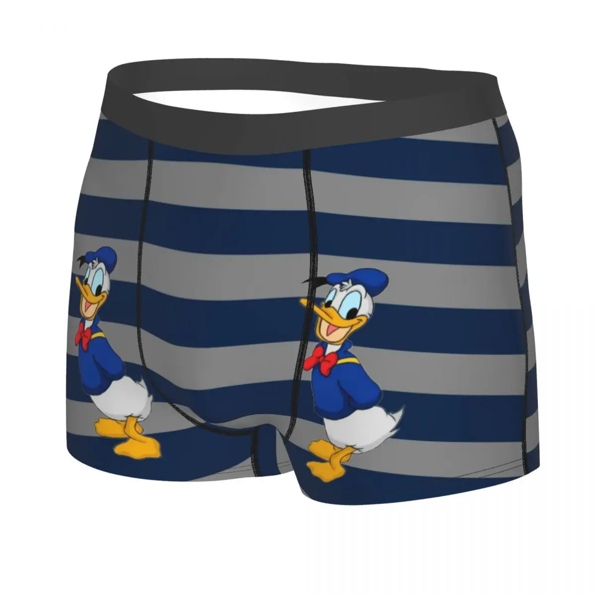 Custom Donald Duck Boxer Shorts For Men 3D Print Funny Cartoon Underwear Panties Briefs Stretch Underpants