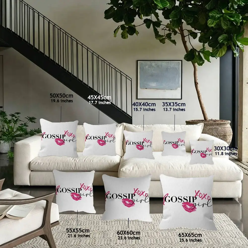 Classic Movie G-Gossip Girls Pillow Cushion Cover Pillowcase Living Room Sofa Home decorative pillowcase