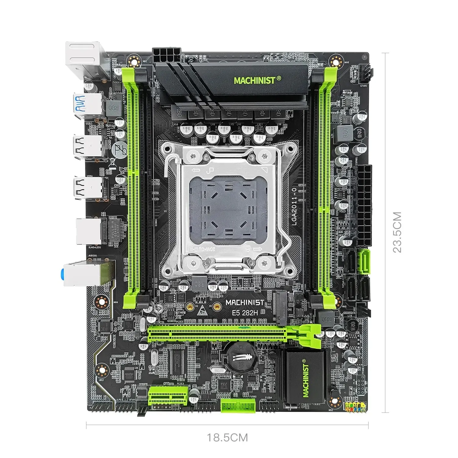 MACHINIST V2.82 X79 LGA 2011 Carte Mère Soutien Intel Xeon E5 V1 et v2 CPU Processeur DDR3 REG ECC RAM Quatre Canaux Carte Mère