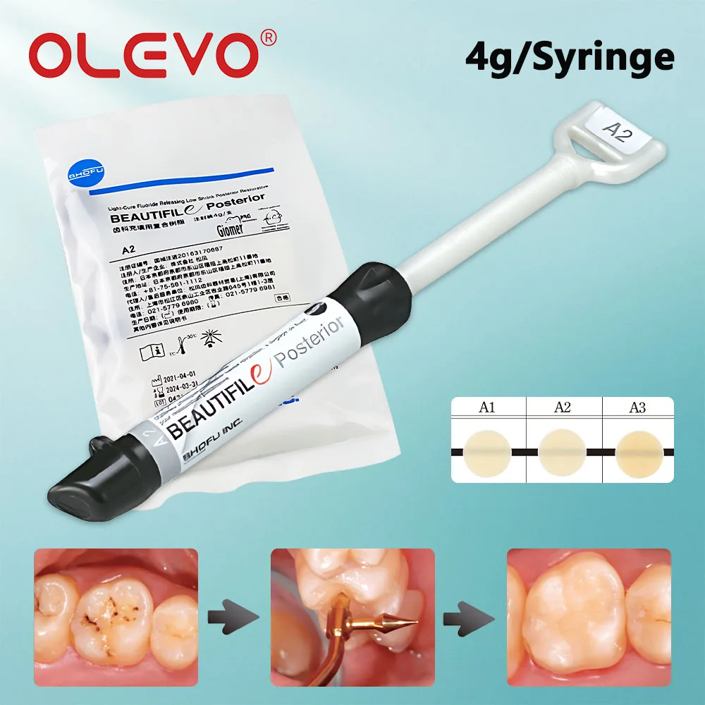 

Стоматологический композит из смолы Shofu Beautifil E, задние зубы, полости, восстановление корней, каналов, материалы для наполнения, оттенок A1 A2 A3