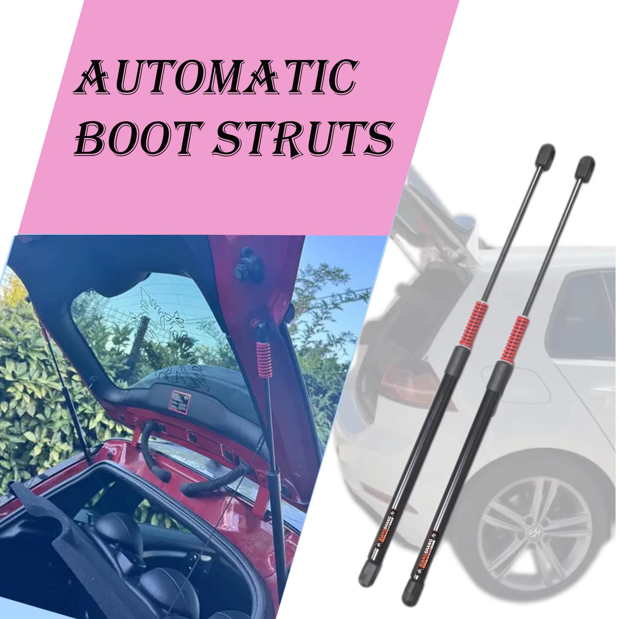 Rear Tailgate Auto Struts With Spring For Changan CS55 Plus II 2022-Present SUV Trunk Lift Support Shock Absorber Damper