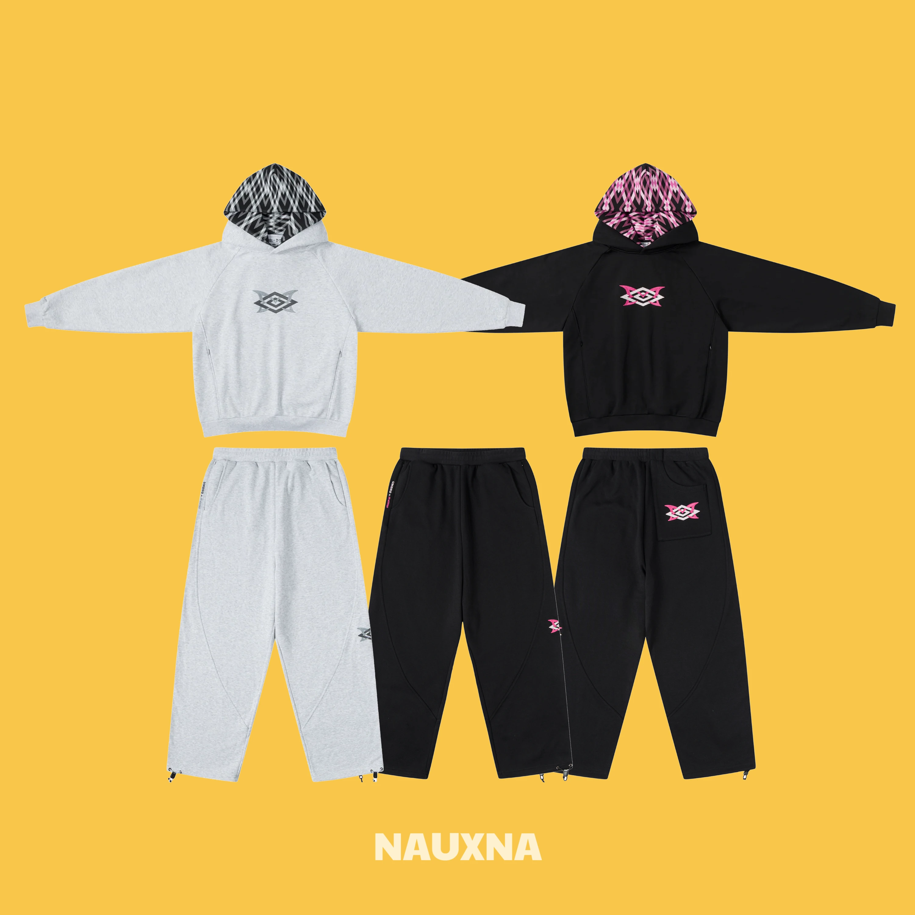 

Mertra Collaborative Heavyweight American Streetwear Hoodie And Pants Set Casual Sports Faion Ensemble with Embroidered Pat...
