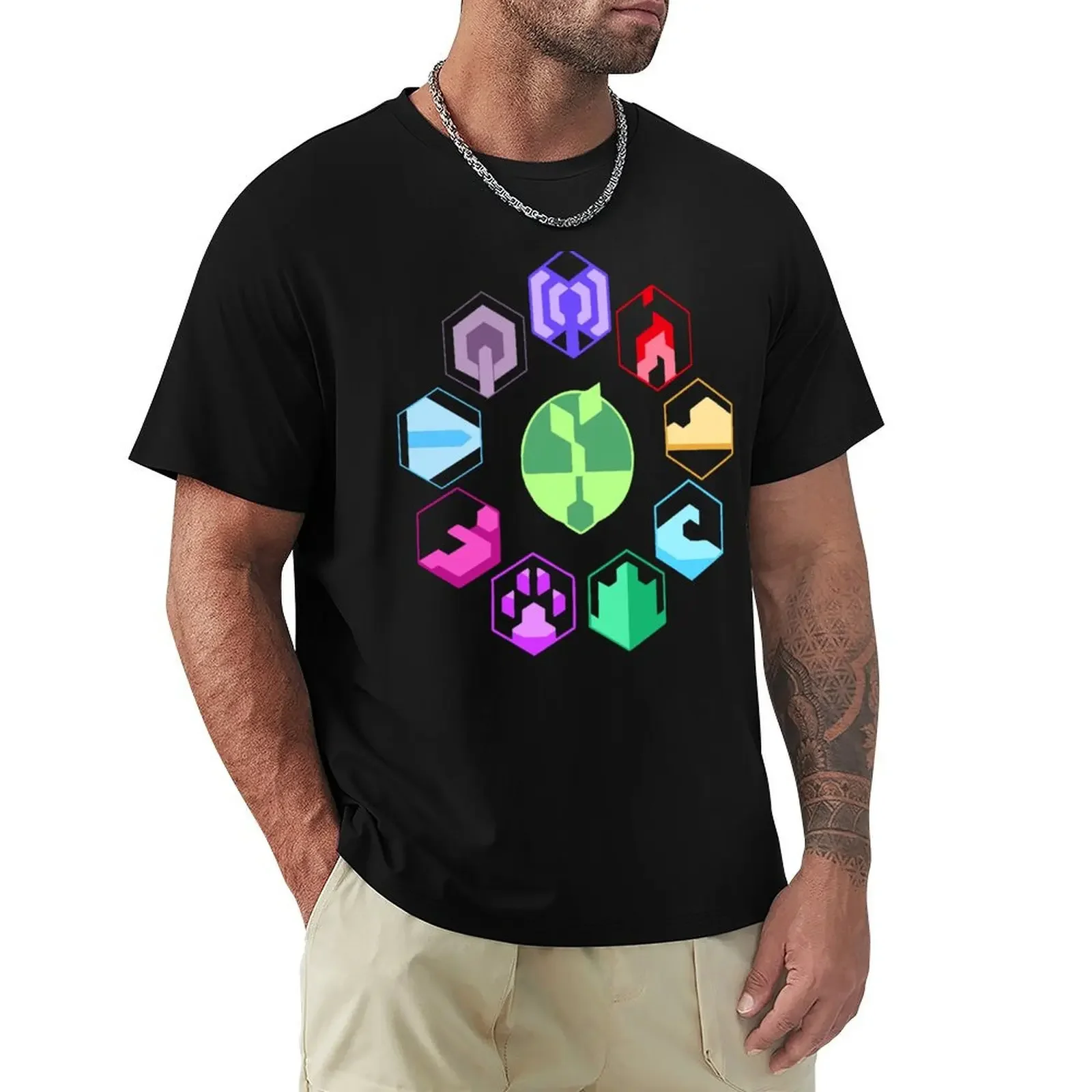 All Symbols Art Horizon Zero Dawn Game T-Shirt animal prinfor boys oversizeds Men's t shirts