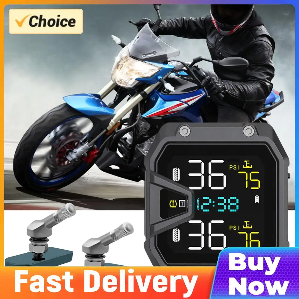 

Система мониторинга давления в шинах мотоцикла с ЖК-дисплеем, беспроводная система контроля давления в шинах для двухколесных мотоциклов