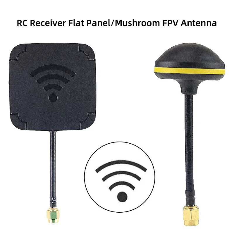 RC receiver component assembly 5.8G 14DBI high-gain flat mushroom-shaped helmet-mounted video (FPV) antenna