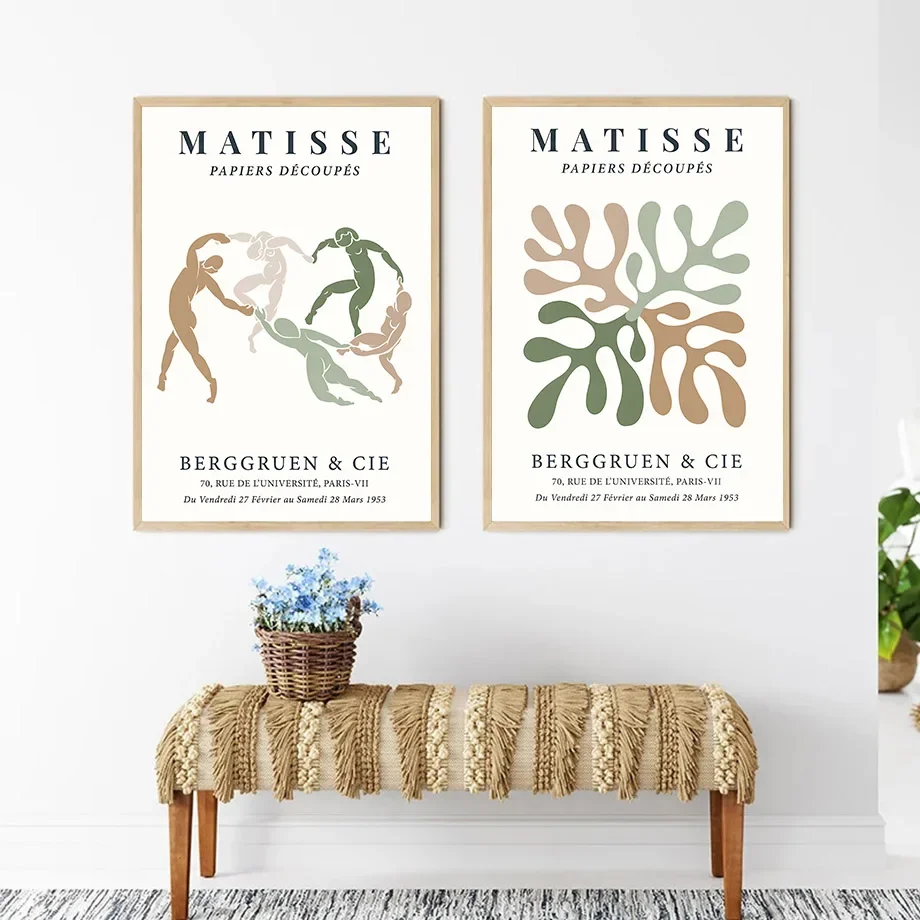 Matisse Bauhaus Hokusai Ohara Art Posters Vintage Guest Room Home Bar Cafe Decoration Home Decoration Print Wall Poster Picture