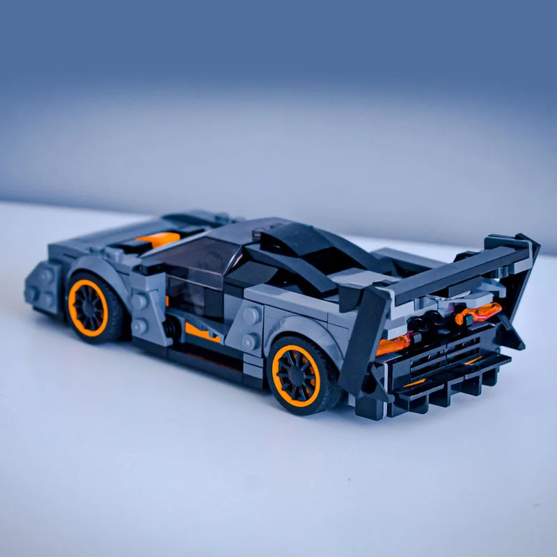 MOC Senna GTR Speed Champions Super Sports Cars Building Blocks mattoni Set giocattoli per bambini regali per ragazzi e ragazze 285 pezzi