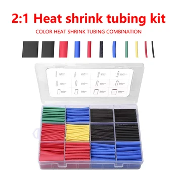 2:1ท่อหดความร้อน530/560/580/800ชิ้นชุดท่อหดสายไฟฉนวนไฟฟ้า