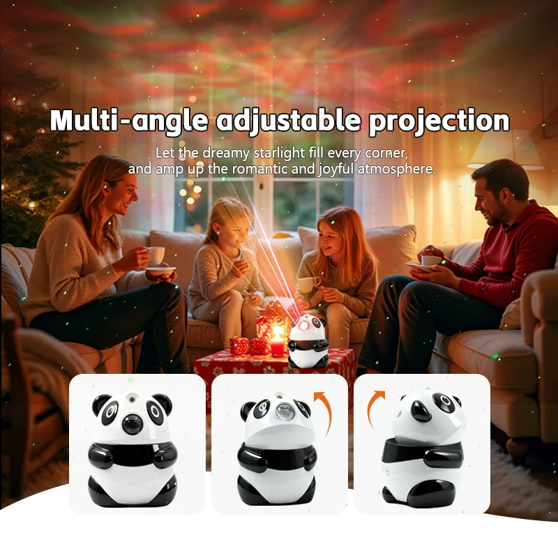 panda Galaxy Projector, Star Projector Night Light with Bluetooth Speaker,  Galaxy Light Projector for  Kids Gifts