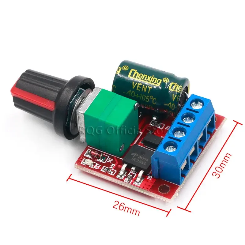 5A 90 Вт PWM 12 В контроллер скорости двигателя постоянного тока модуль DC-DC 4,5-35 в Регулируемый регулятор скорости переключатель регулятора 24 В