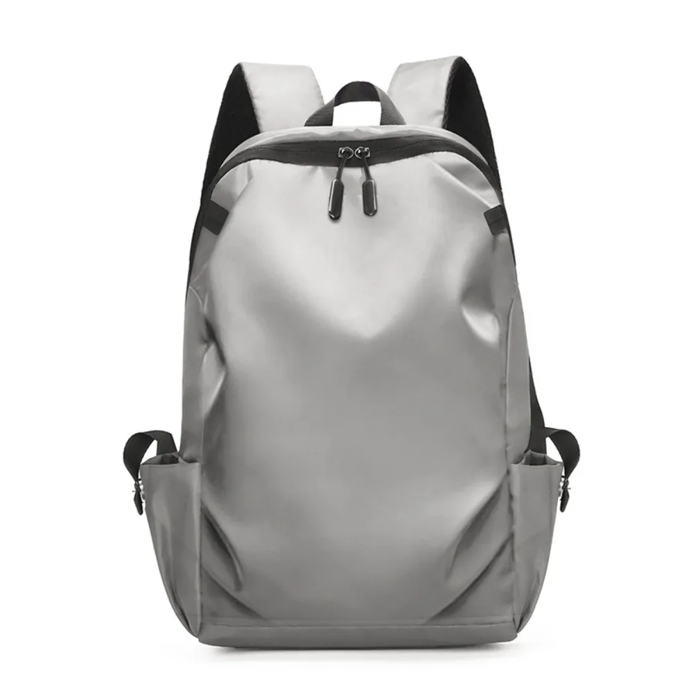 

Large-capacity Student School Bag Breathable Fashionable Solid Color Backpack Nylon Multi-pocket Men Backpack Work