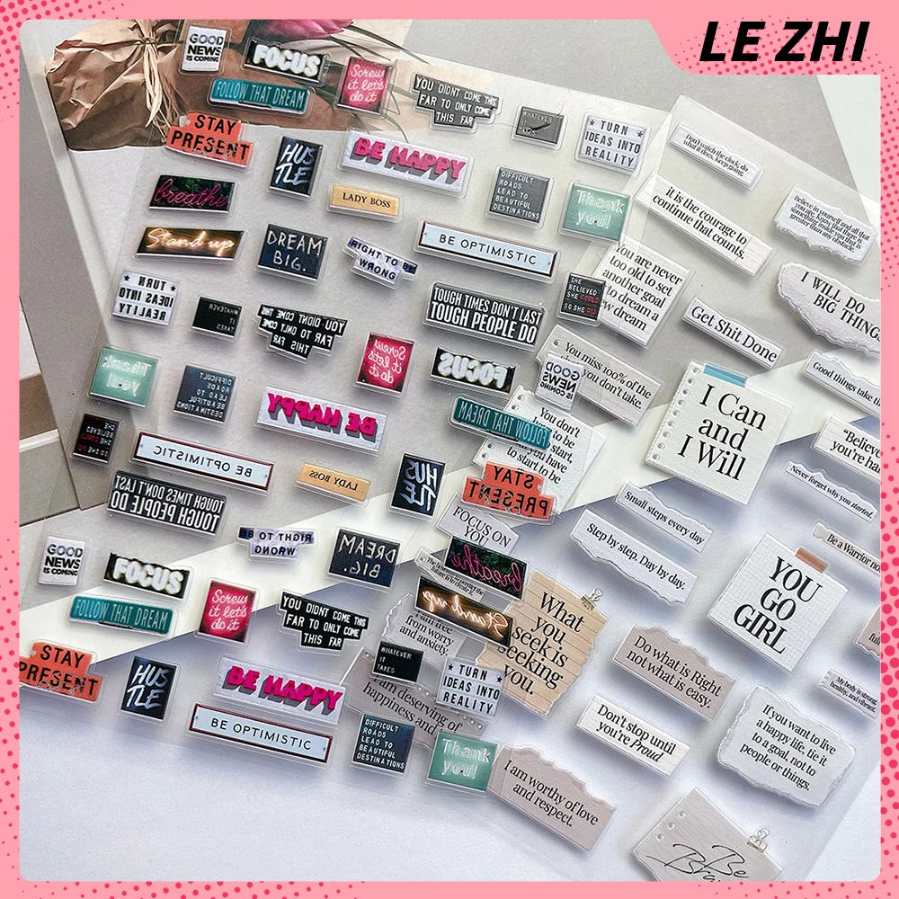 1Pcs 3D Nail Art Alphabets Series Nail Art Stickers Diy Chroma Typeface Laptop Phone Luggage Gift Stickers Nail Decoration