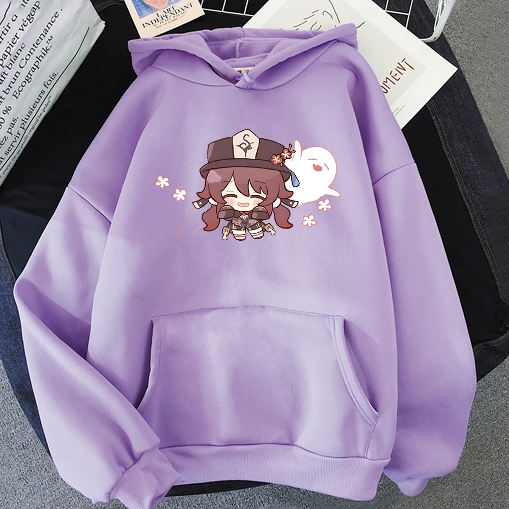 Genshin Impact Hoodie Hu Tao Pullovers Girls Oversized Sweatshirt Sudaderas Para Mujer Japanese Fashion Hoody Kawaii Print Tops