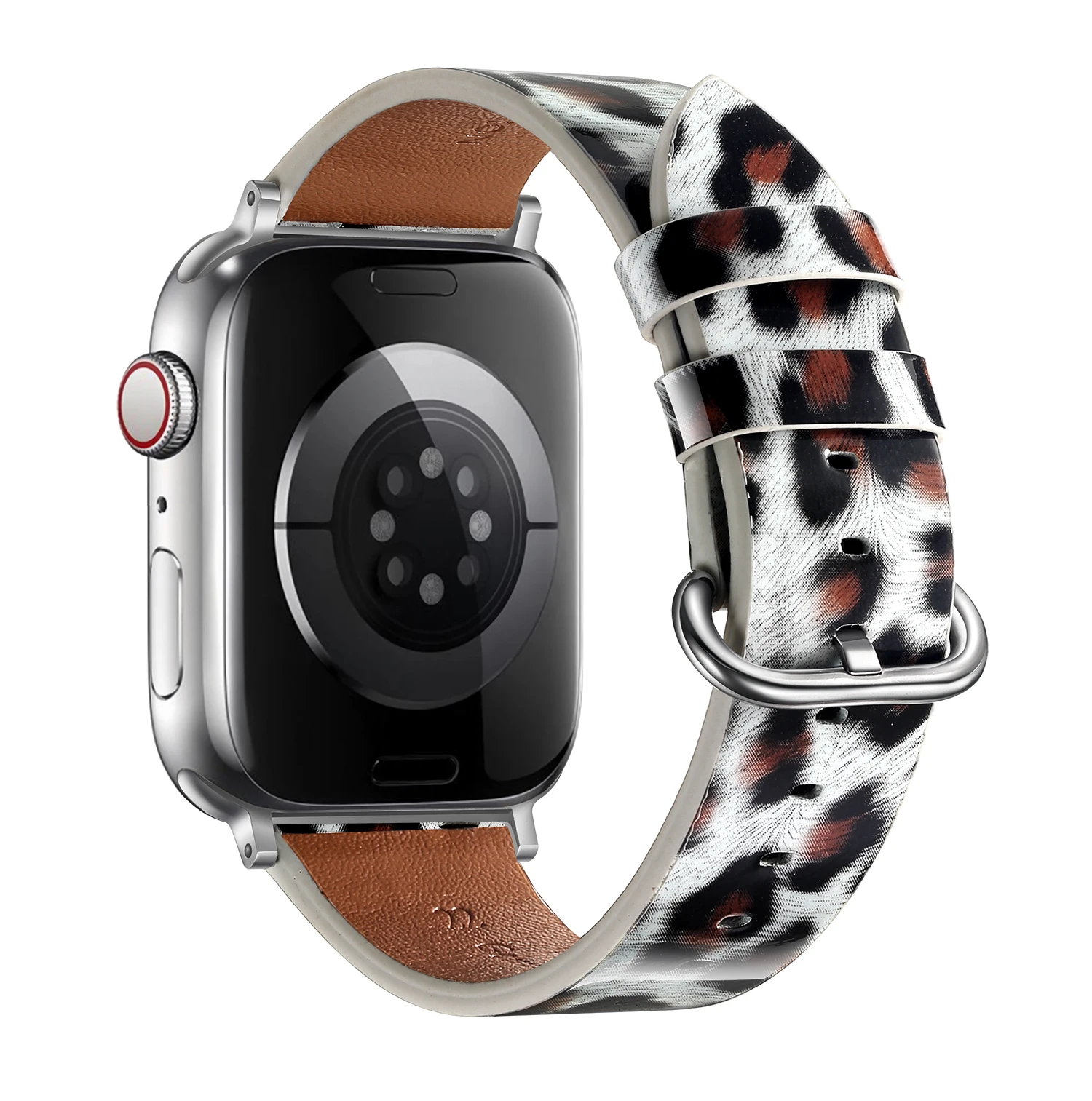 Leopard Leather Strap For Apple Watch Band 44mm 40mm 45mm 41mm 49mm 42mm 38mm 44 45 mm iwatch series 7 se 3 4 5 6 8 Ultra band