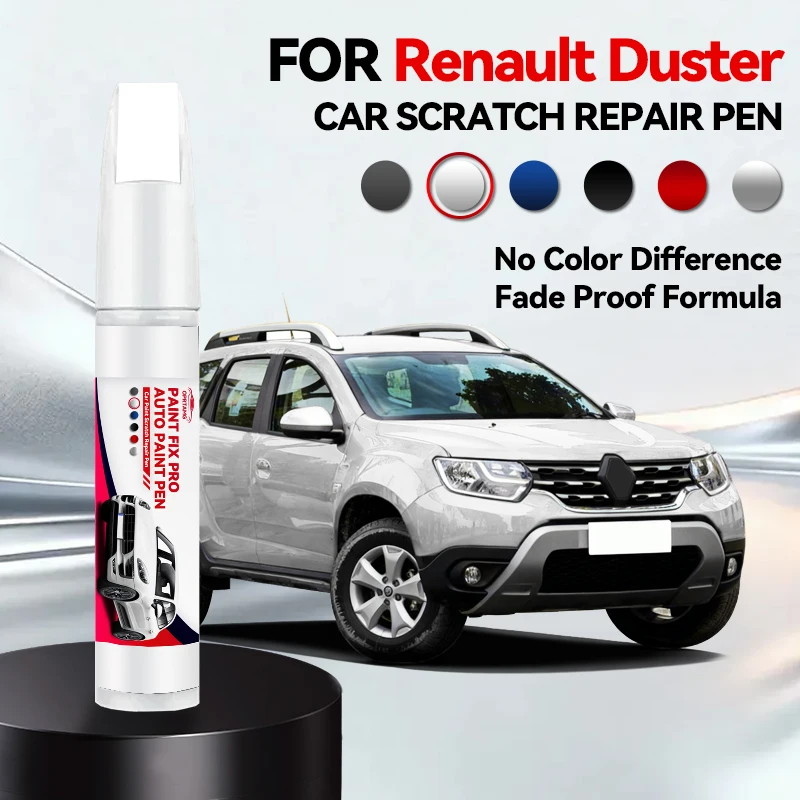 

Ручка-корректор для ремонта автомобильной краски Renault Duster 2010-2025: аксессуары для устранения царапин, цвета: оранжевый ENJ, синий, красный C70, серебристый, белый QND