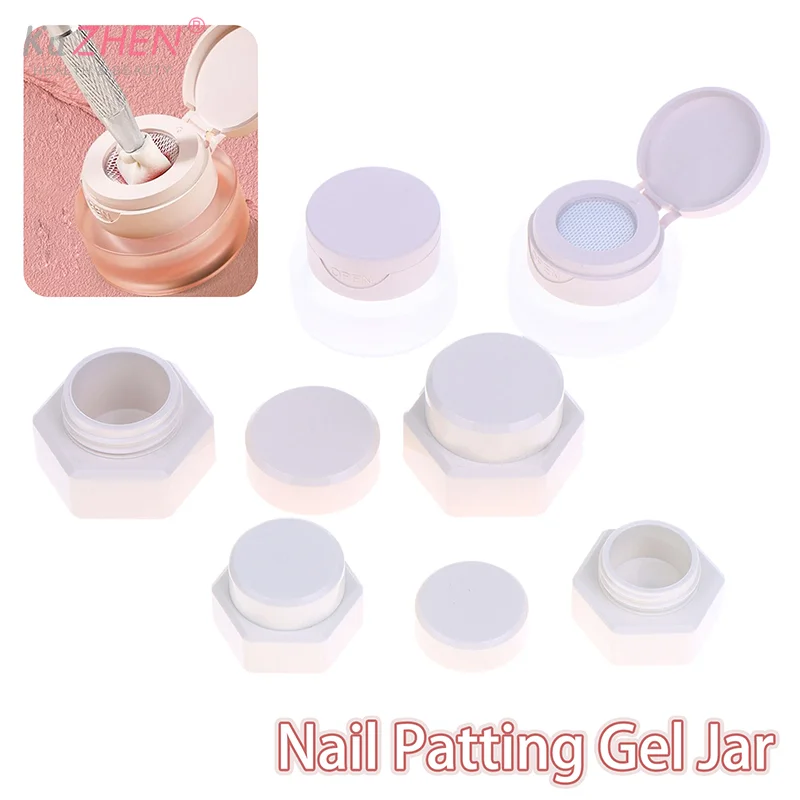 2/3/5 جرام PP سداسية مسمار الربت هلام جرة الوجه غطاء حامل طلاء الأظافر علبة التعبئة والتغليف مانيكير المنظم حاوية مستحضرات التجميل #3