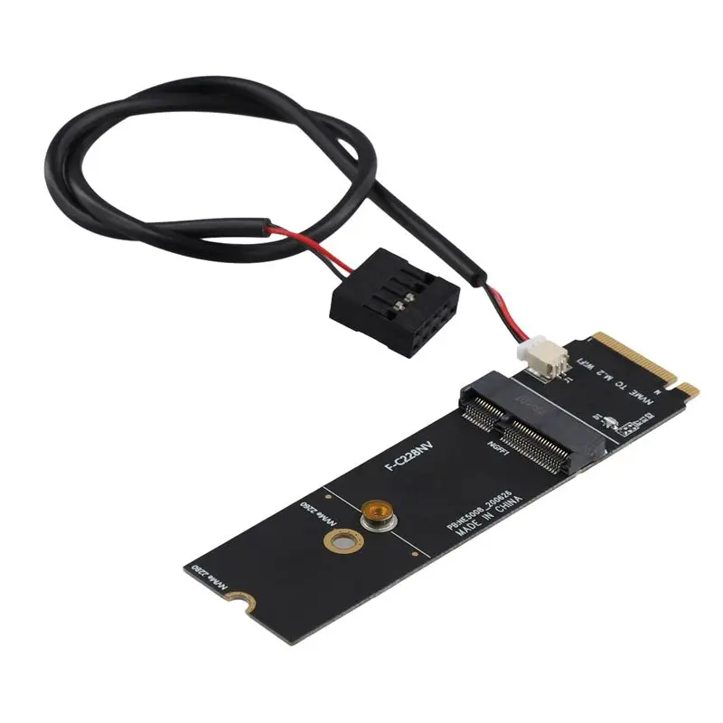 Efficient Wireless M.2 A+E Key Slot To M.2 M Key Wifi Bluetooth Adapter For AX200 9260 Bcm94352z Card Nvme PCI Express SSD Port