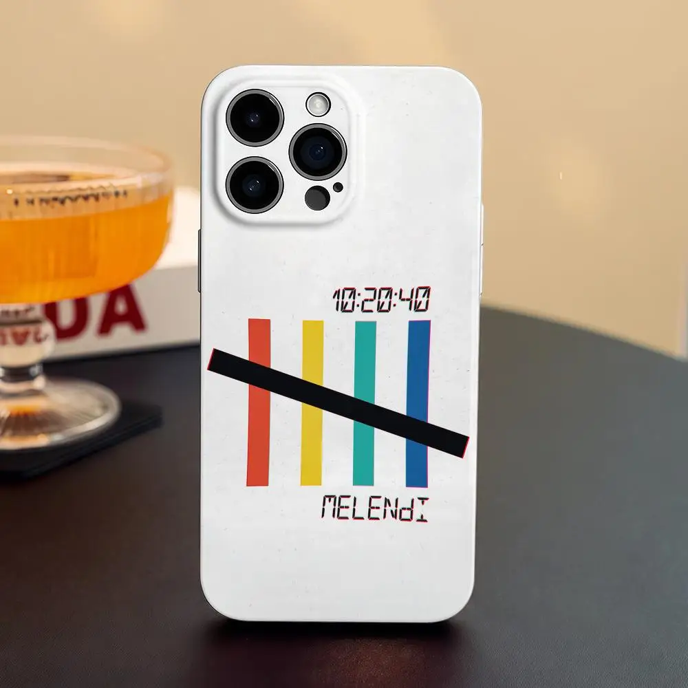 Singer M-Melendi Phone Case For iPhone 17 16 15 14 13 12 Pro Max Plus Glossy HD Fine Hole Liquid Film Soft Shell