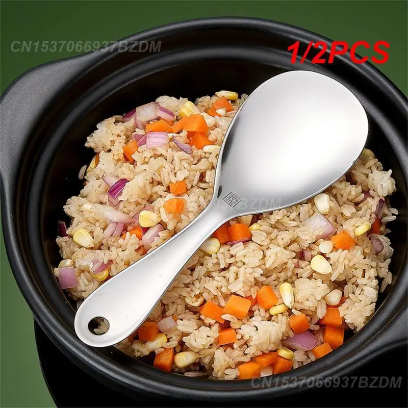 

1/2PCS Rice Scoop Anti-stick Long-lasting Thickened Sturdy Reliable Non-stick Home Use Easy To Clean Perfect Serving