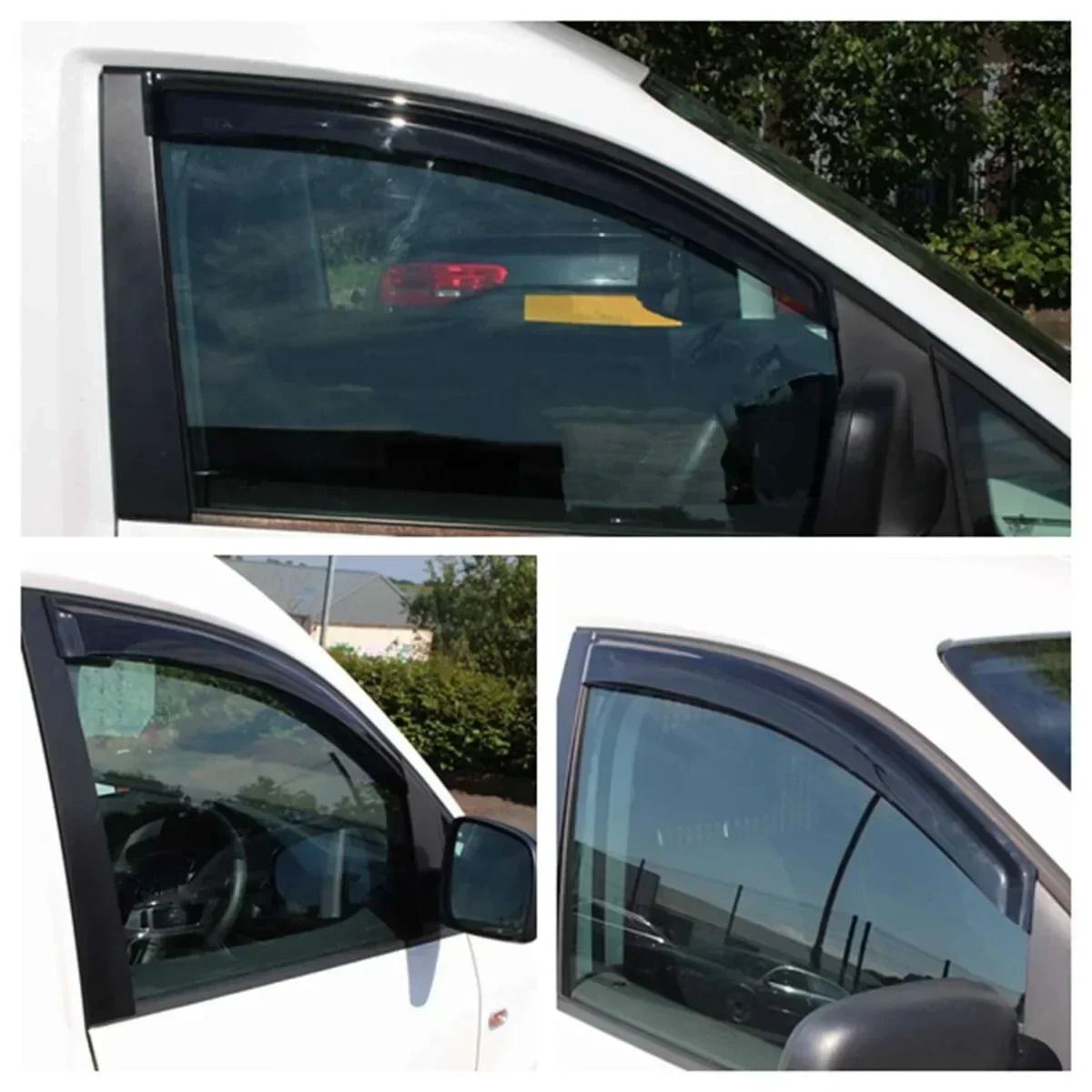 Side Window Deflector For Volkswagen Caddy 2005 2006 2007 2008 2009 2010-2021 Sun Rain Guards Window Weather Shield Body Kit