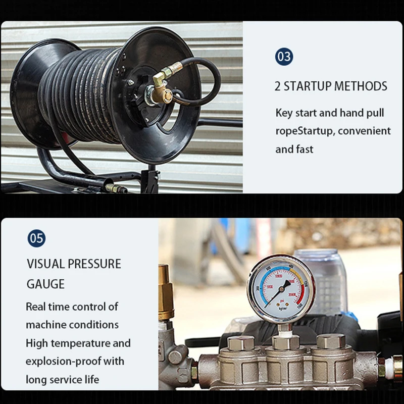 High-Pressure Sewage Cleaning Machine, Sewage Cleaning Machine, Sewage Jetting Machine