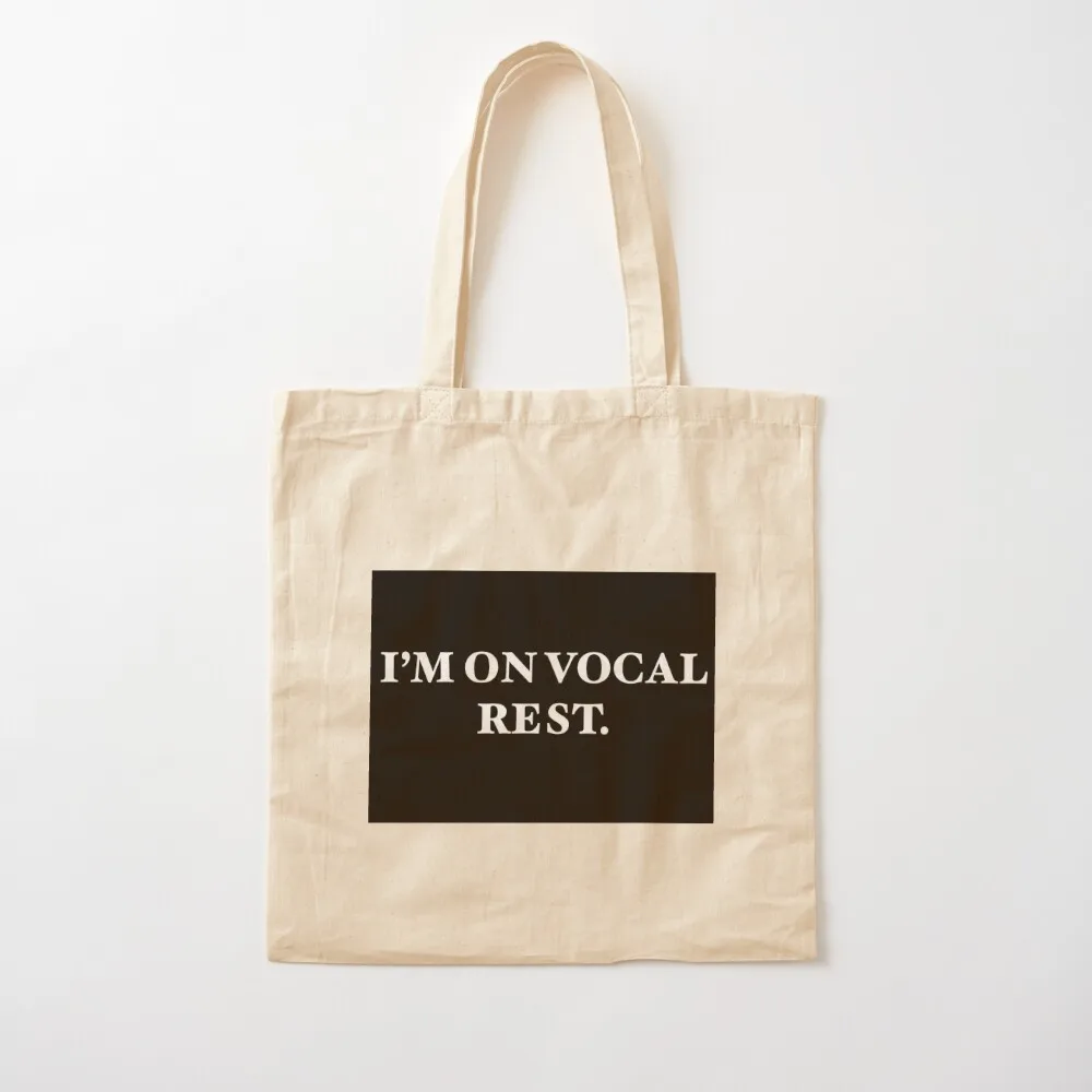 i'm on vocal rest Tote Bag Fabric bag university shopper bag Canvas Tote