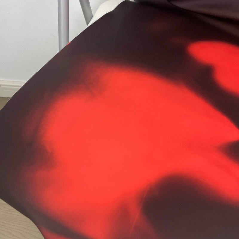 قماش بو الجلود الحرارية الذكية اللون البني البرتقالي التحول الربيع الصيف Metaverse الفاخرة مصمم المواد التكنولوجية المخصصة