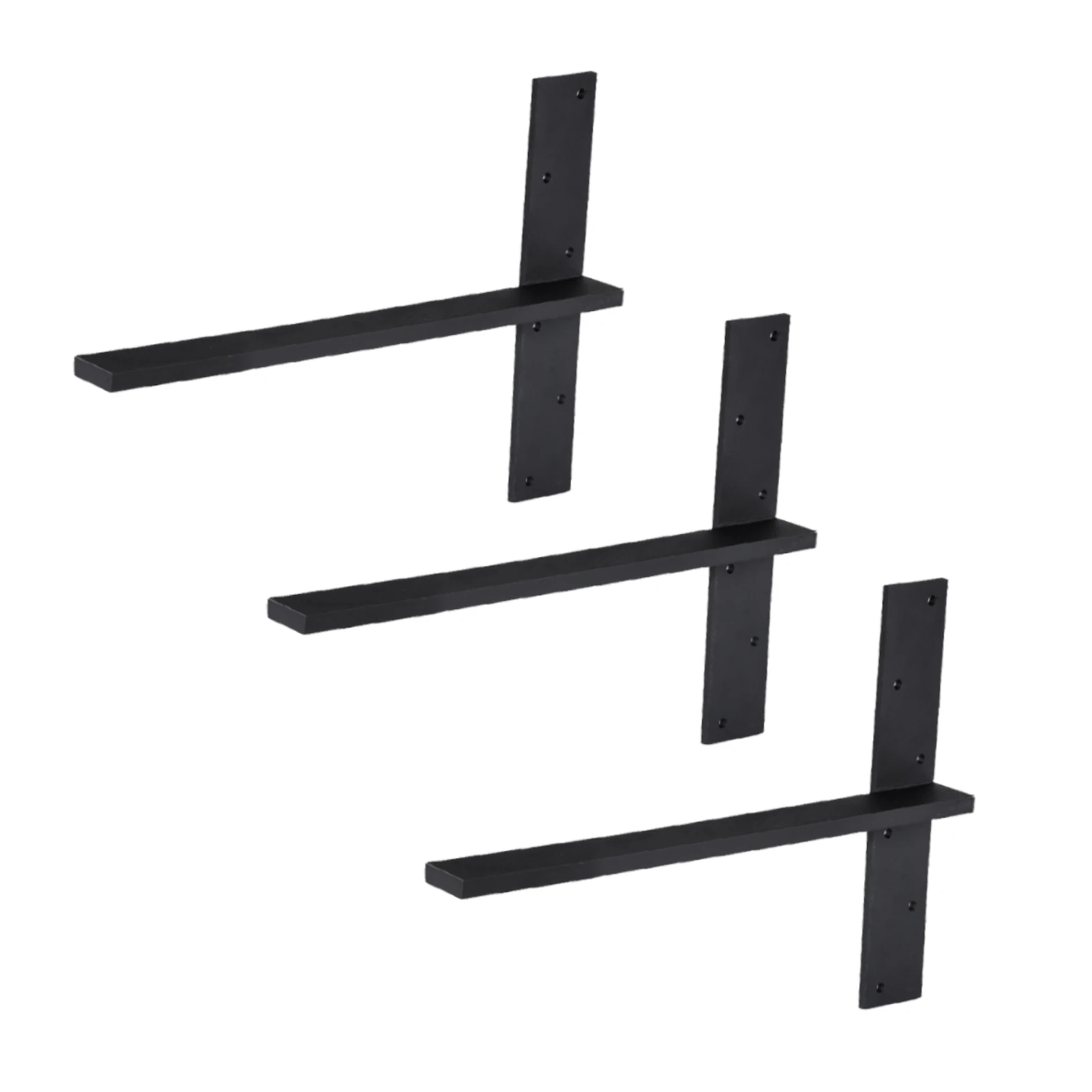 

Сверхмощные стальные плавающие полки, кронштейны, 3-х предметные современные настенные полки Corbels для кухни, ванных комнат, спален