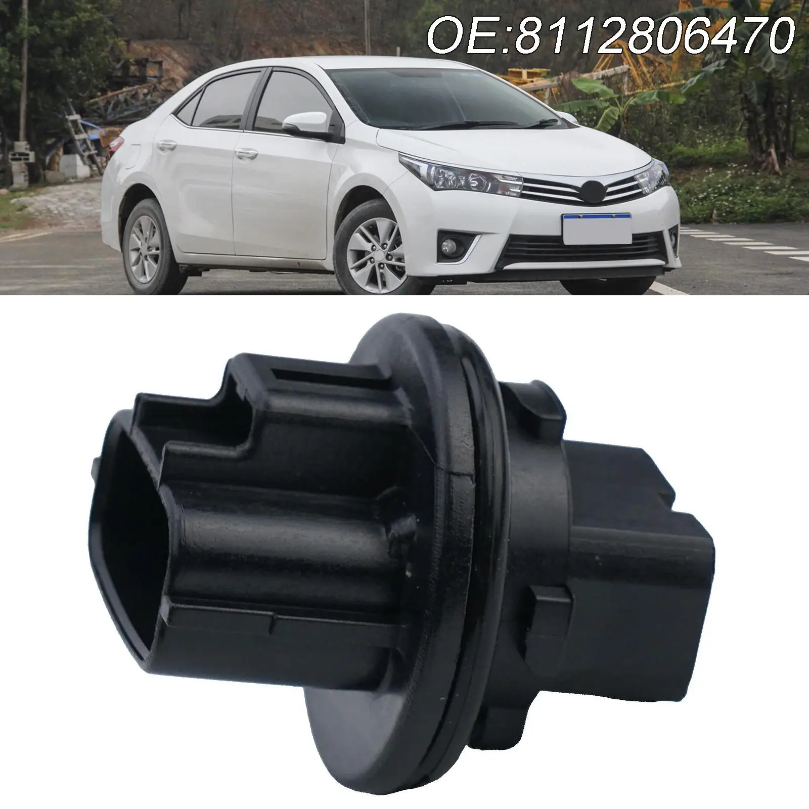 1pc #8112806470 Car Turn Signal Light Lamp Socket Black BulbHolder For Toyota For Camry For Corolla For Venza  2012-2022