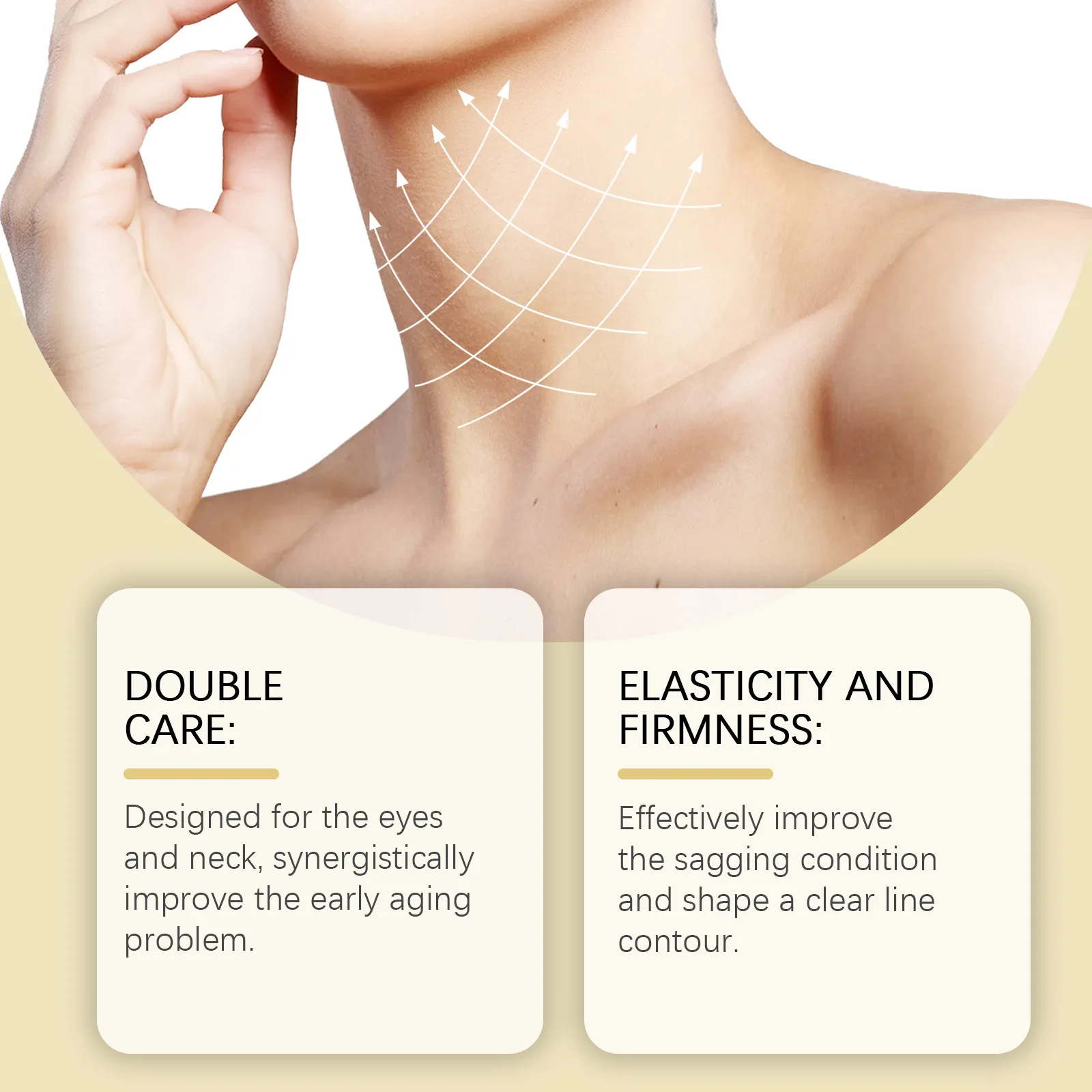 AH-8 ثبات الرقبة كريم مرطب مكافحة الشيخوخة زيادة مرونة الجلد إزالة التجاعيد تدليك كهربائي كريم عين البولي ببتيد #3