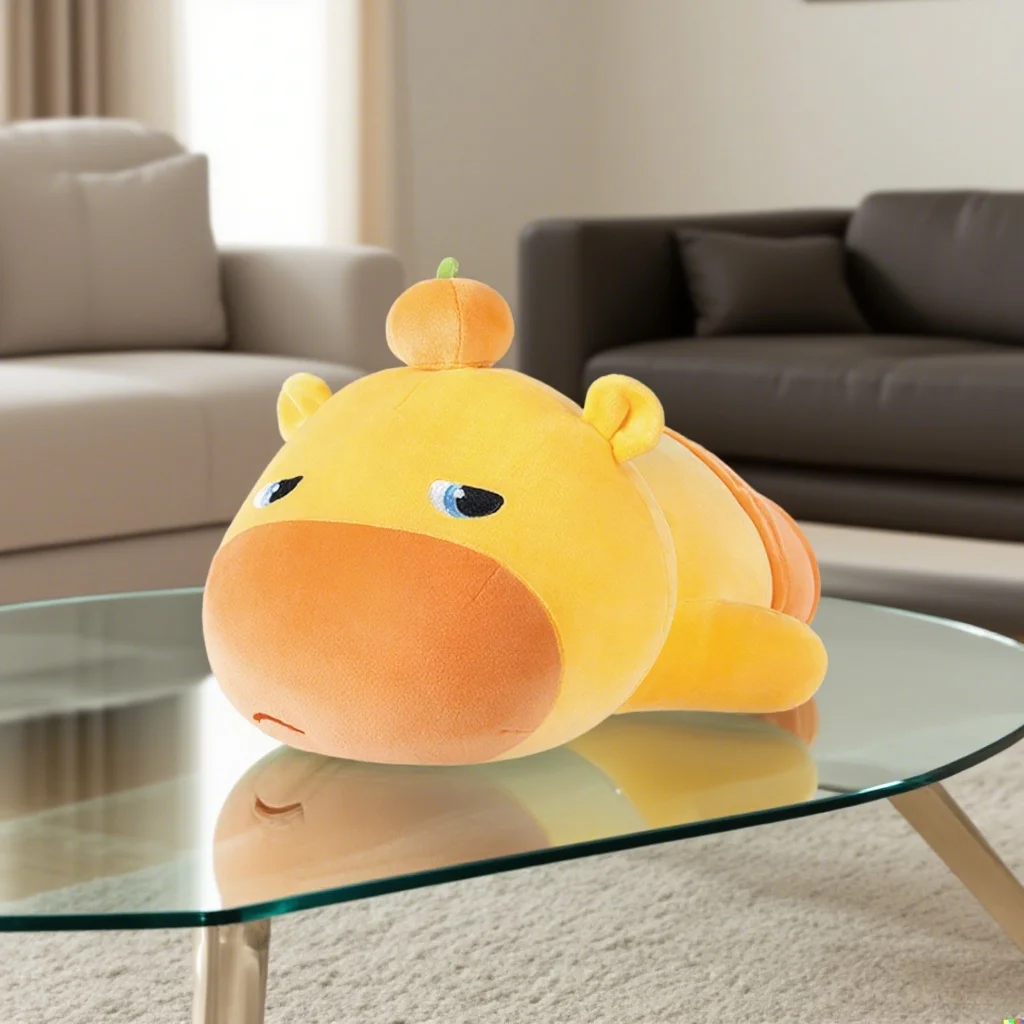 رائجة البيع أنيمي كابيبارا لولو ألعاب من القطيفة السمين الكرتون الحيوان رمي وسادة لينة مهدئا وسادة نوم Kawaii ديكور المنزل #4