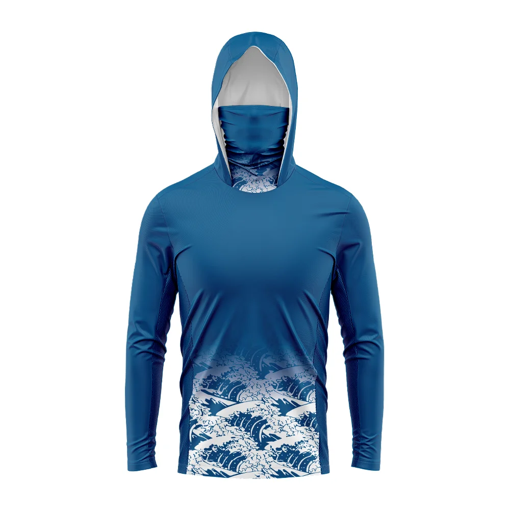 メンズUPF50+日焼け防止フィッシングフーディー、フェイス - Outdoor Hunting Hoodie のレビューと価格