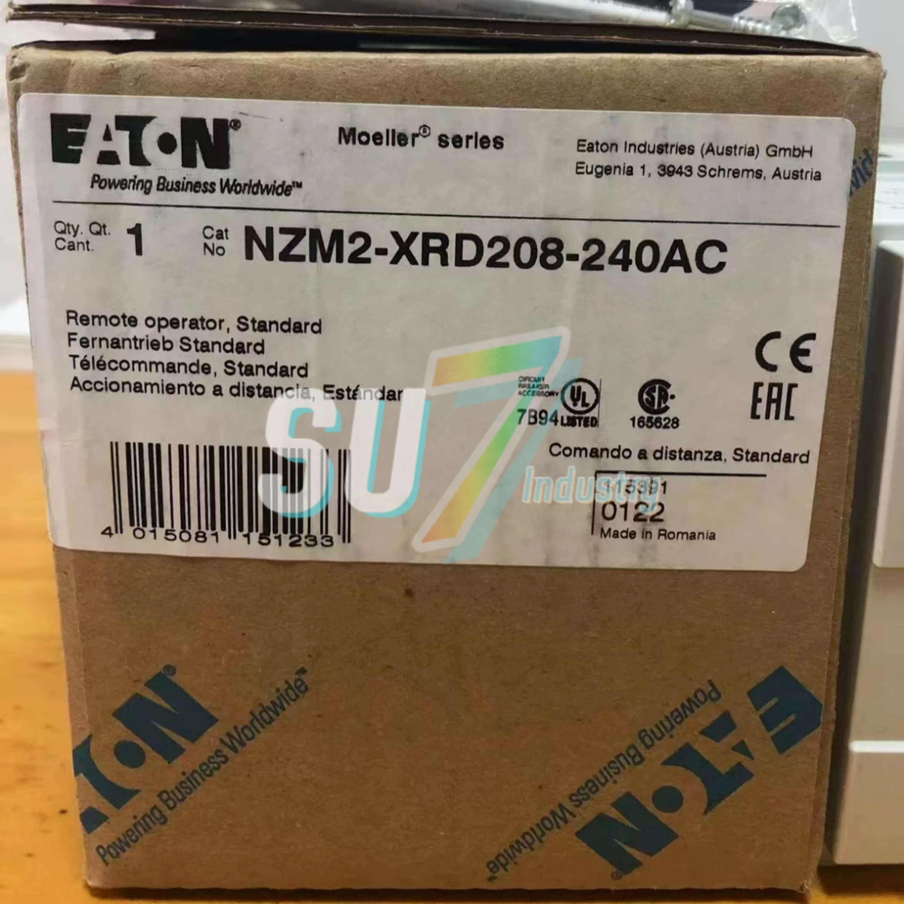 

NZM2-XRD208-240AC NZM3-XTVD New In warehouse Circuit Breaker