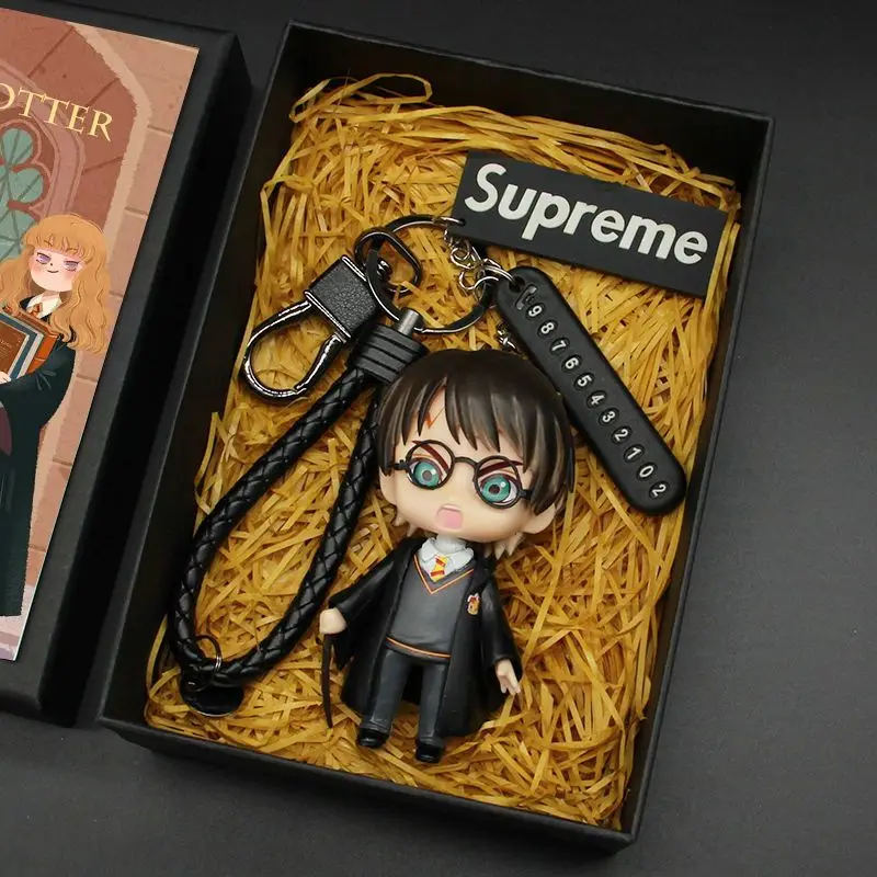 Porte-clés Harry Potter, pendentifs de couple Ron, figurines d'anime de dessin animé qui peuvent être données comme cadeaux aux amis et aux camarades de classe