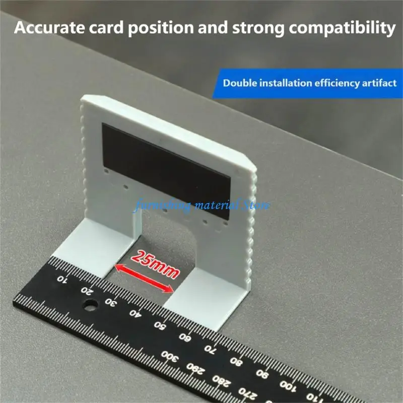 Y5GD Door Jamb Hinge Jigs Quick Fixed Sturdy Hinge Mounting Assistant Auxiliary Tool for Pocket Drawer Frame Panels