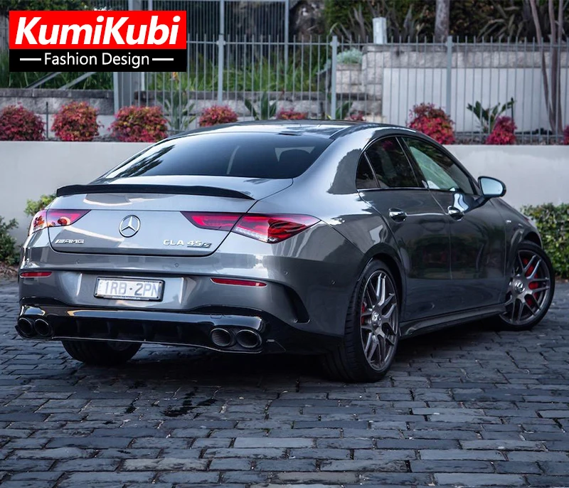 W118 Rear Spoiler Wing Glossy Black Or Carbon Look Body Kit For 2019-2022 Mercedes Benz CLA Class W118 CLA250 CLA200 CLA220