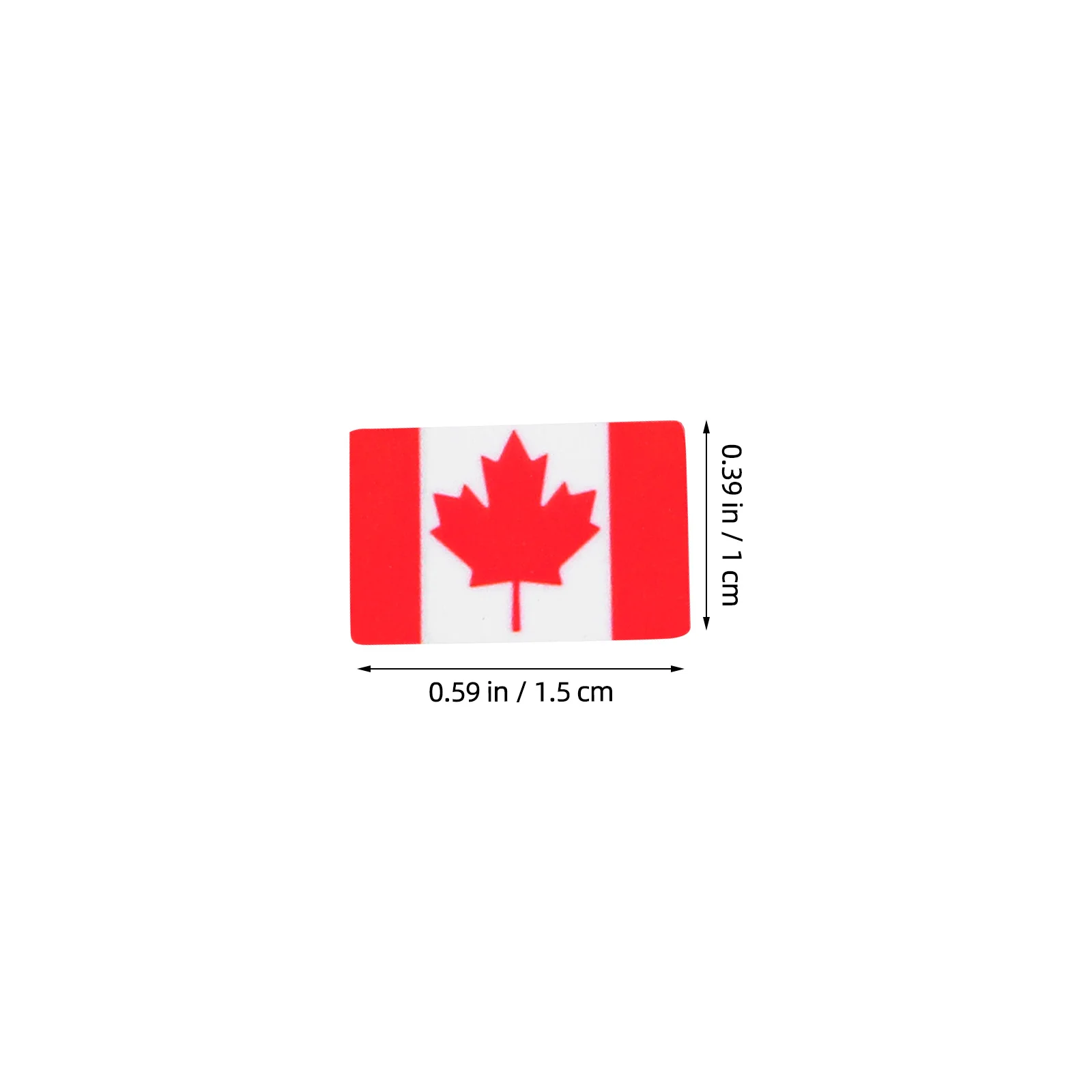 260Pcs Canadian Flag Stickers Maple Leaf Waterproof Strong Adhesion Decals for Scrapbooking Journals Cars Laptops
