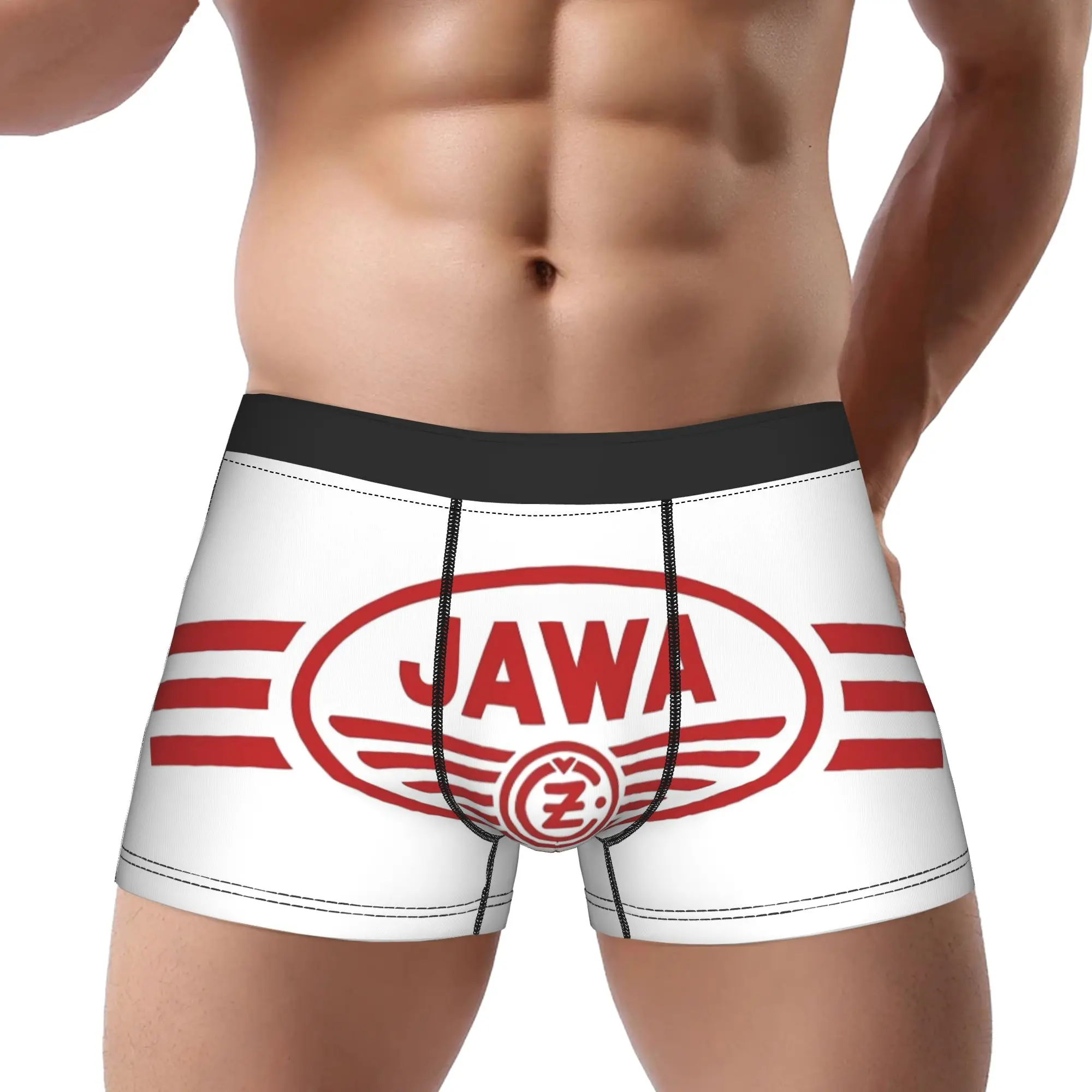 

Трусы-боксеры CZ Jawa для мужчин, мужское нижнее белье, шорты с принтом CZ Jawa