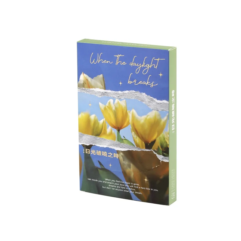 

30 Pcs/Set Postcard Warm Healing at Daybreak Gift Blessing Letter Material Card