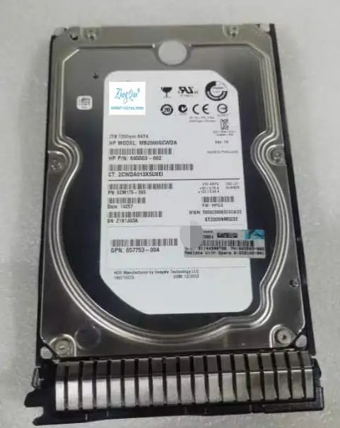 

Для 658079-B21 2 ТБ 7,2 K SATA 3,5 658102-001 G8G9