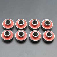 8Pcs 608 RS Bearing 8x22x7 mm ABEC-11 Integrated spacer Bearing 608 Skateboard Longboard Bearing danceboard bearing