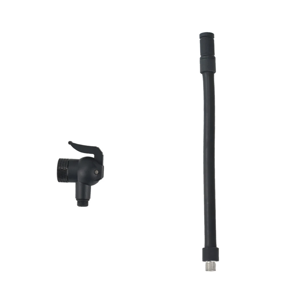 AliExpress NONE Qiudanow Universal Bike Pump Nozzle Adapter & Extension Hose for Clik Presta Schrader Dunlop Valves Bike Pump Tool Accessories