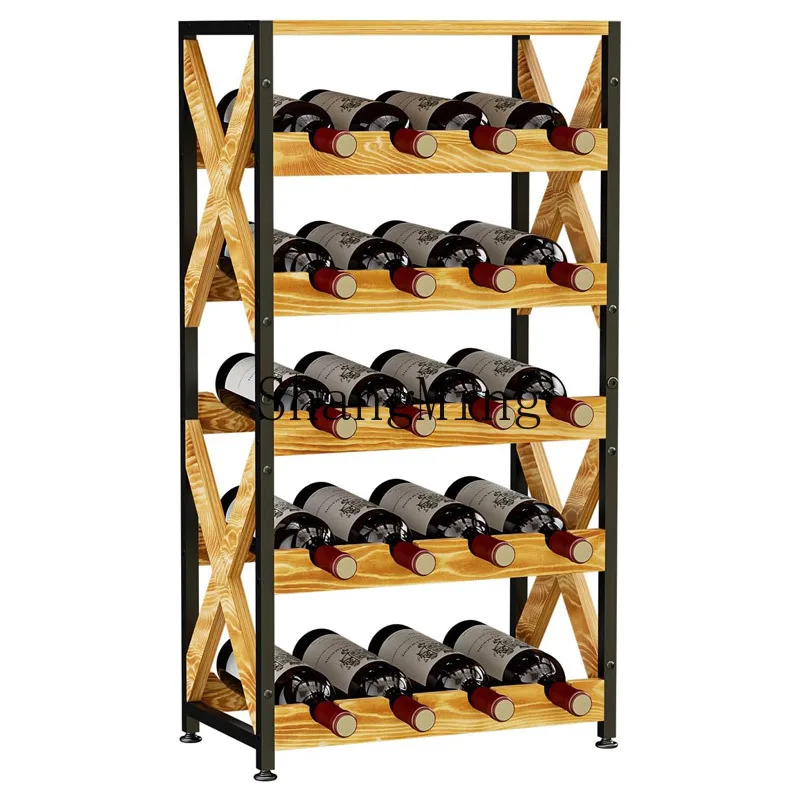 FG household high-end wrought iron vertical red wine rack wine rack wine rack collection 4
