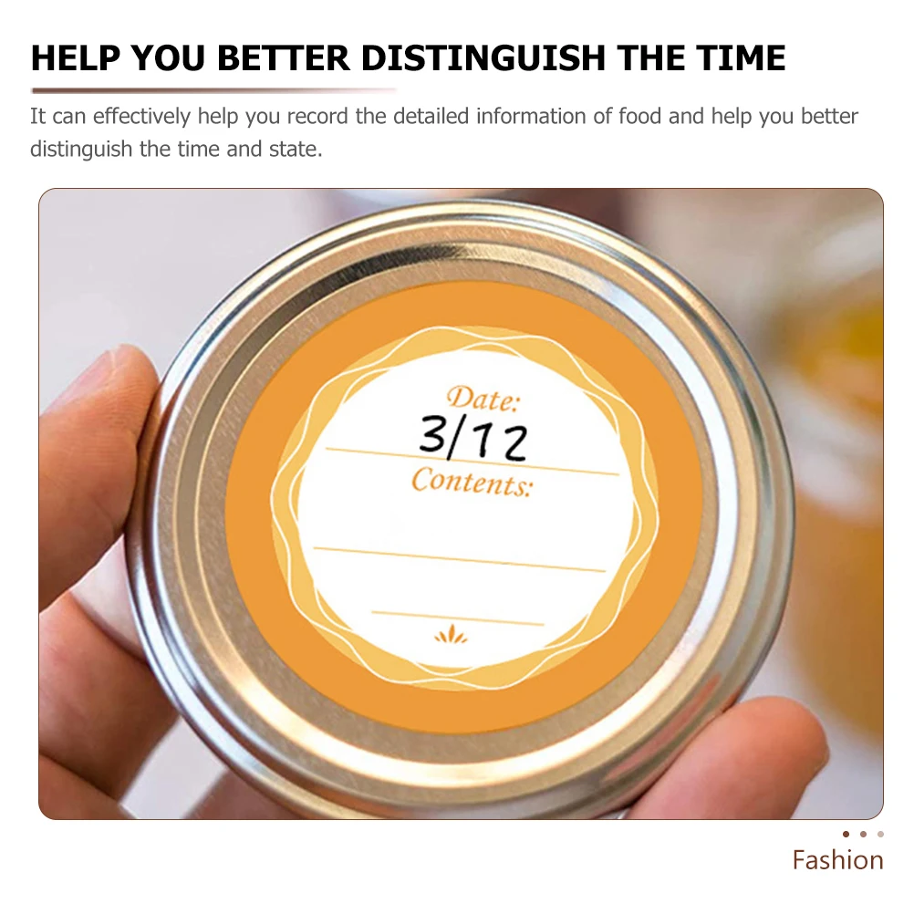 

60Pcs Waterproof Date Labels Self-Adhesive Blank Note Stickers for Bottles Jars Tins Food Packaging Labeling Kitchen