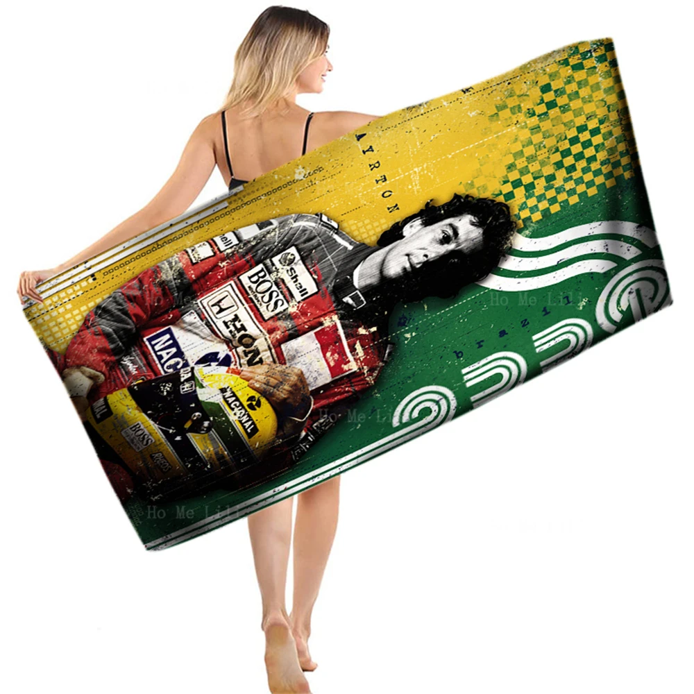 F1 Season Poster Carlos Racing Car Kings Of The Castle Quick-Drying Towel