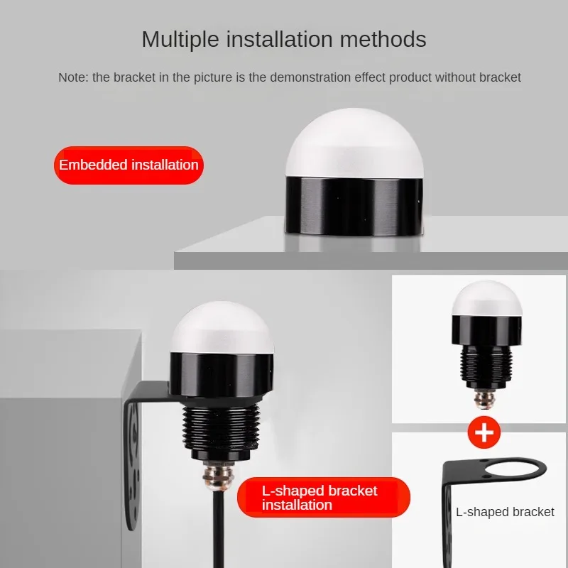 

Dia30mm Mini 3-color LED Aluminum Signal Indicator Lamp For Machine Tool Equipment 24V IP66 Waterproof Oil-proof Warning Lamp