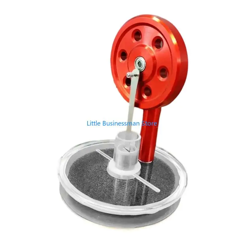 Niedrigtemperatur-Stirlingmotor-Modell, Metall-Zink-Mischung, Rad läuft mit Wärmequelle für kontinuierlichen 24-Stunden-Betrieb – Detail 7