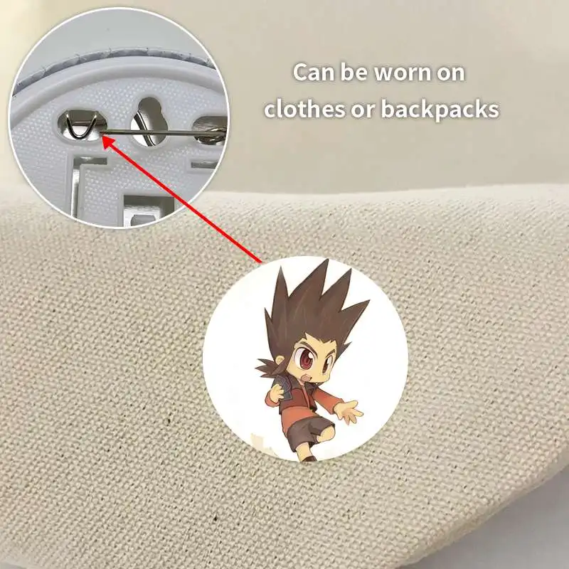 Katsuragi Kamui Game Anime Character Badge Brooch anchor Peripherals Pin Personalized 75mm Clothesinsignias personalizables