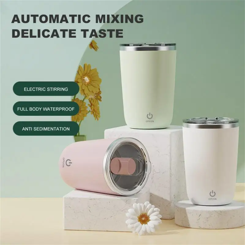 Thermal Cup Magnetic Automatic Self Stirring 350ml Kitchen Accessories Smart Mixer Water Bottle Large Capacity Stainless Steel