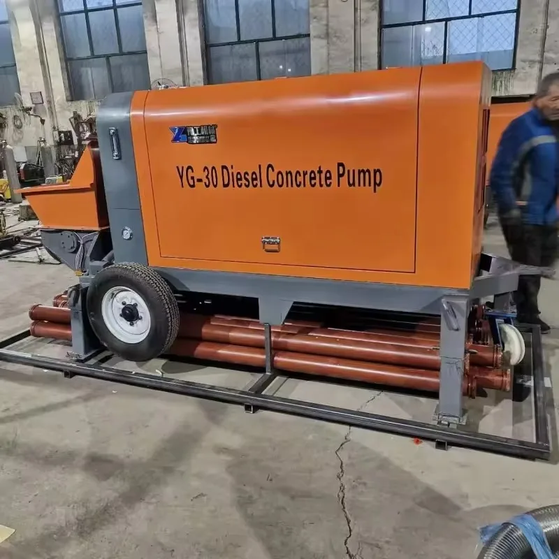 Professional Self Loading Portable Building Machine Concrete Pumping Concrete Pumping Small Pump Concrete Machine